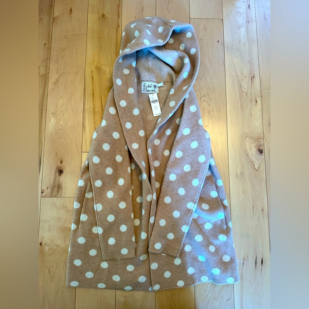 Field of Flowers hooded sweater, size xs petite